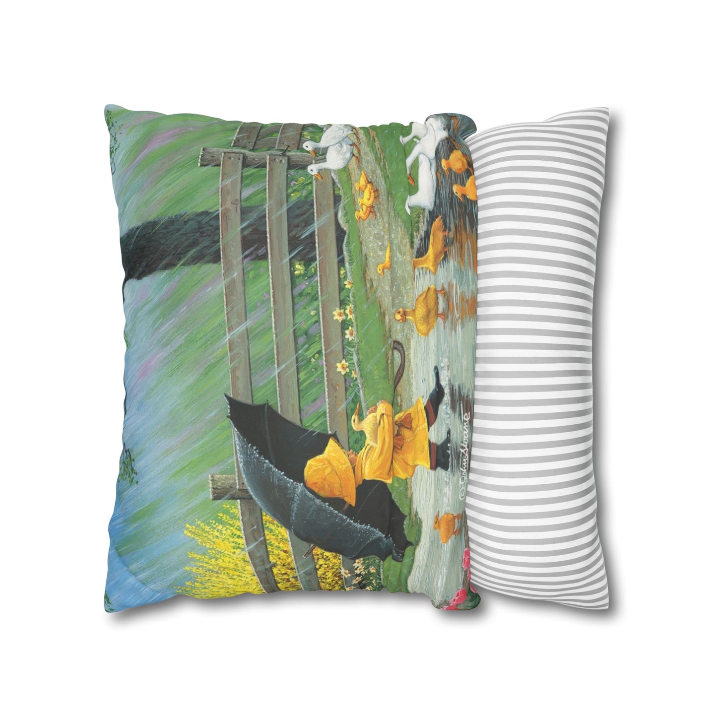 Pillow Cover (A Good Day for Ducks)