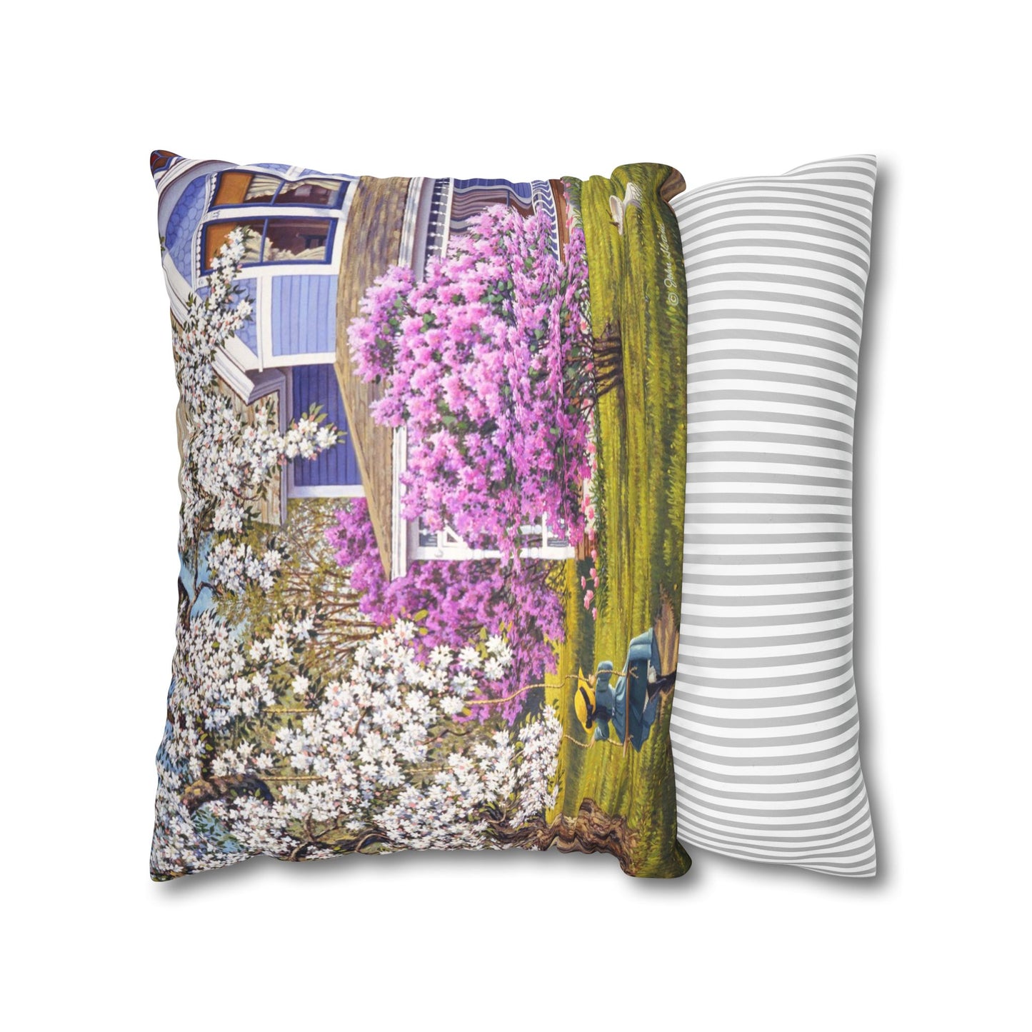Pillow Cover (Lilacs and Lace)