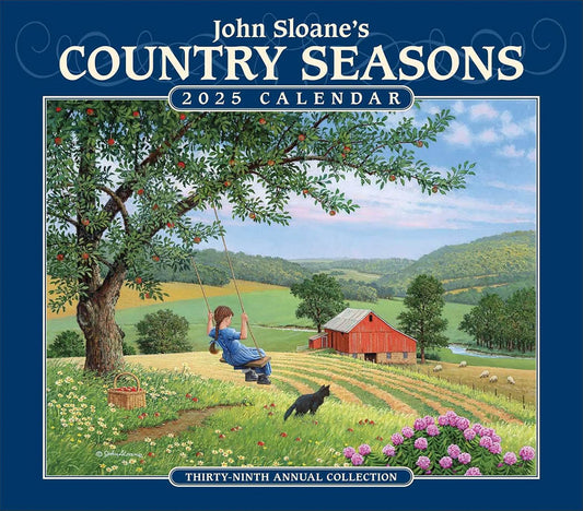 John Sloane's Country Seasons 2025 Deluxe Wall Calendar