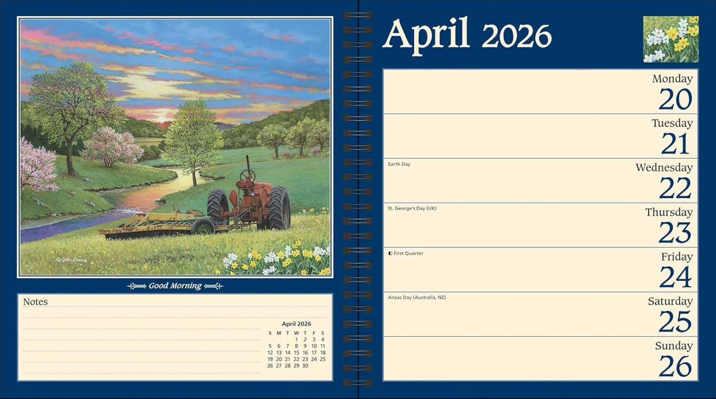 John Sloane's Country Seasons® 2026 Monthly/Weekly Planner