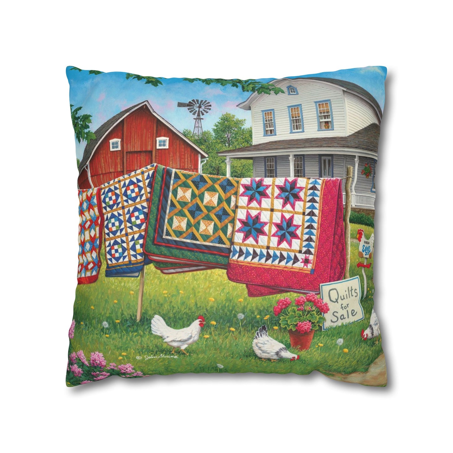 Pillow Cover (Fresh Eggs and More)