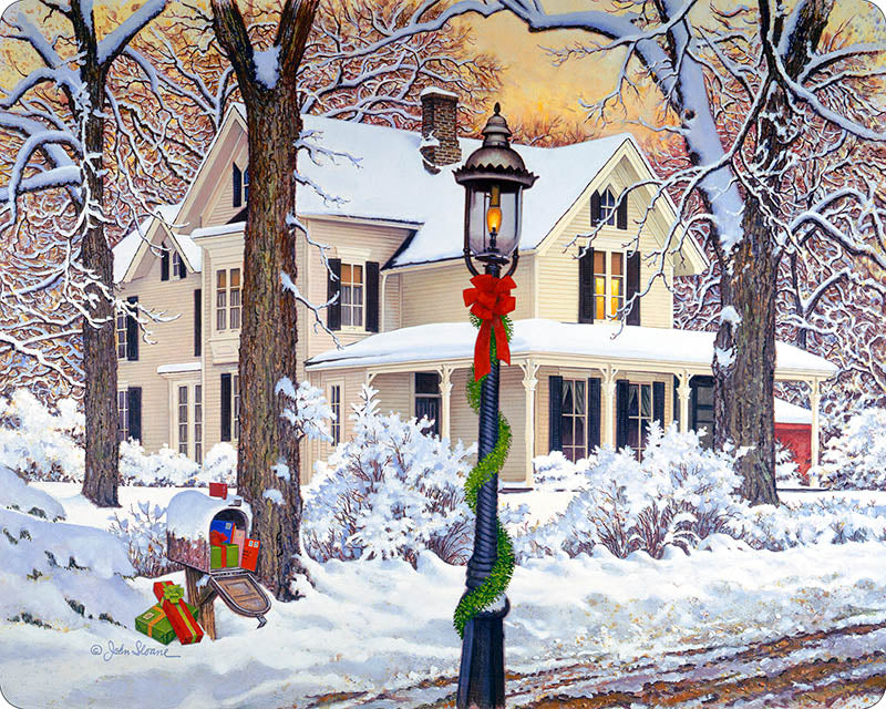 Refrigerator Art - "Christmas Homestead"