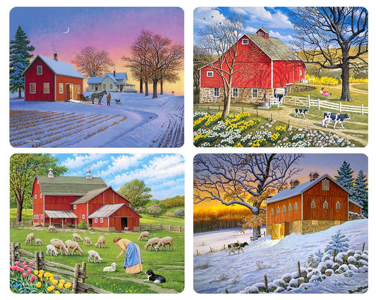 Country Barns #2, Magnet Set
