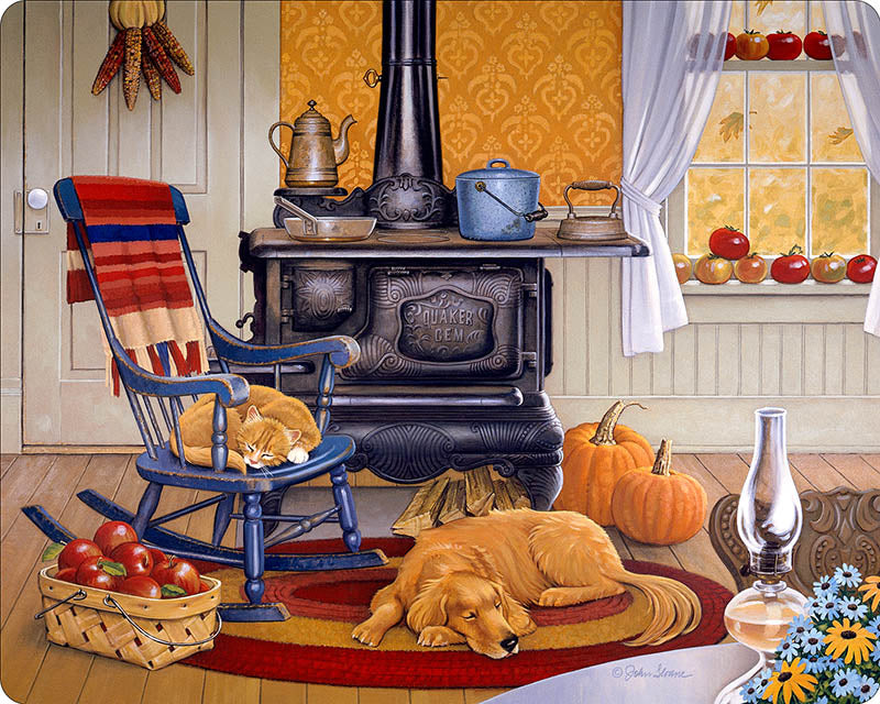 Refrigerator Art - "Harvest Kitchen"