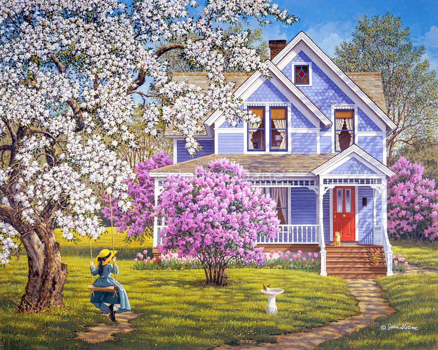 Lilacs and Lace - Puzzle by John Sloane