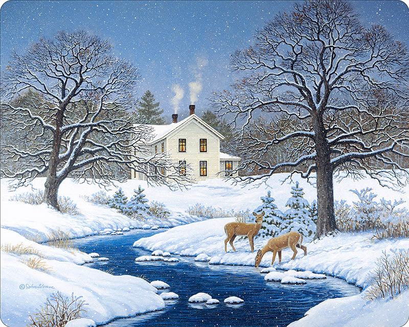 Refrigerator Art - "Silent Snow"