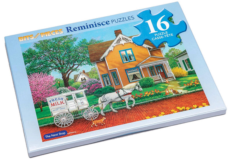 The Next Stop Extra Large Piece Reminisce Jigsaw Puzzle by John Sloane