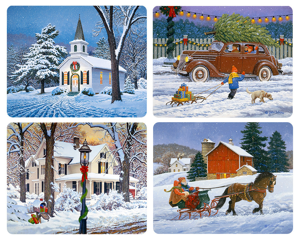 Classic Christmas Magnet Set