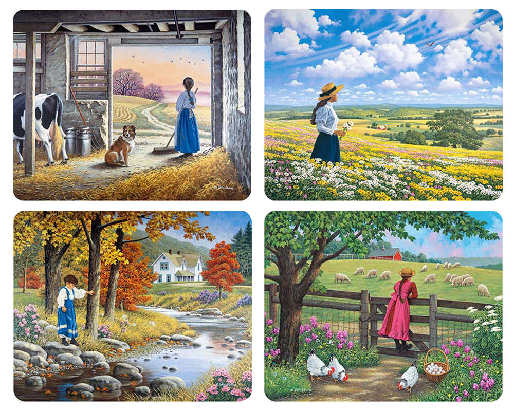 Country Girls Magnet Set