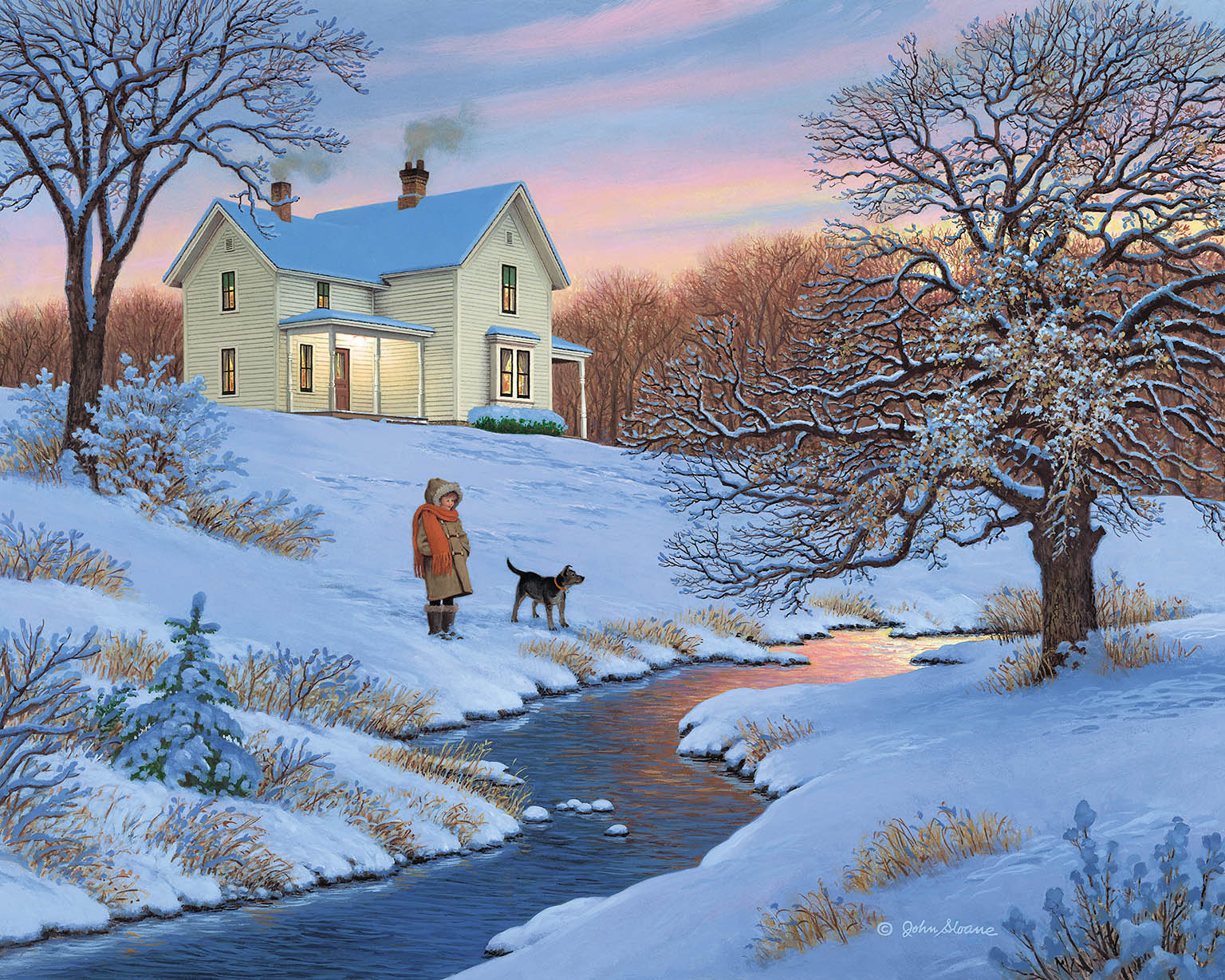 Evening Reflections John Sloane John Sloane Art