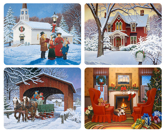 Old Fashioned Christmas Magnet Set