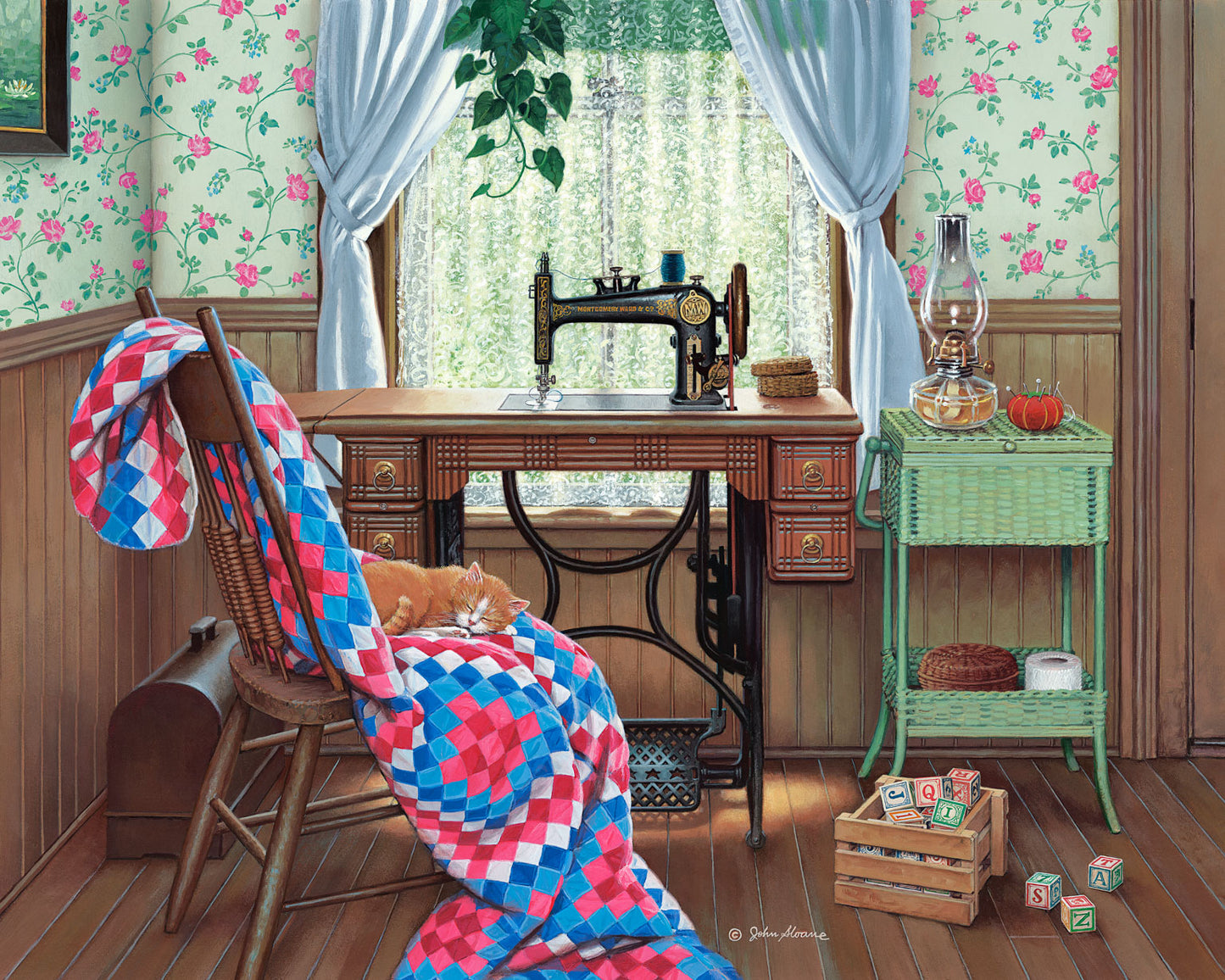 Sewing Corner - Puzzle by John Sloane