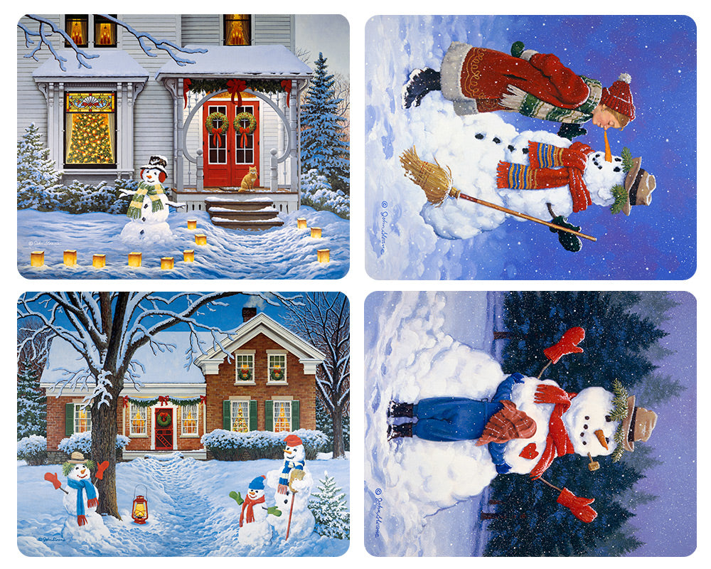 Snowmen Magnet Set