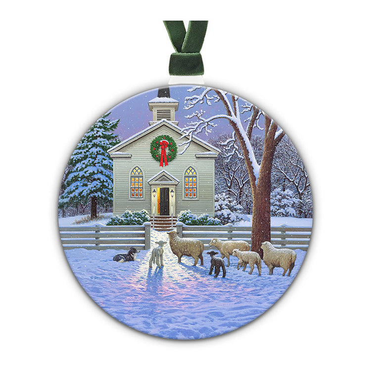 "Waiting for the Shepherd" - 2023 Ornament by John Sloane