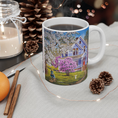 "Lilacs and Lace" Mug