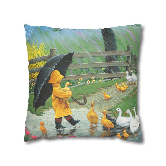 Pillow Cover (A Good Day for Ducks)