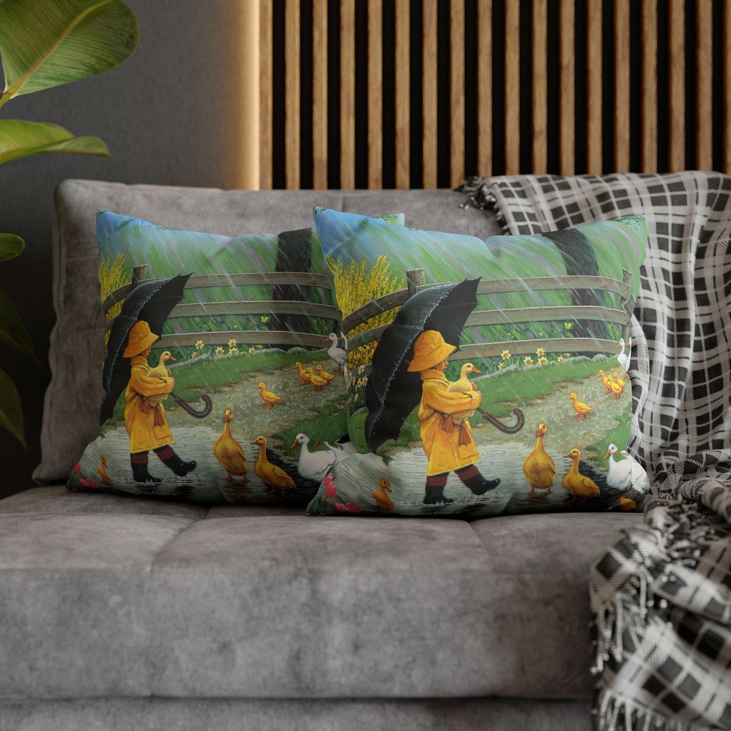 Pillow Cover (A Good Day for Ducks)