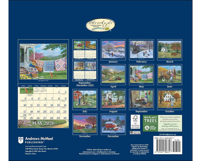 John Sloane's Country Seasons® 2026 Deluxe Wall Calendar