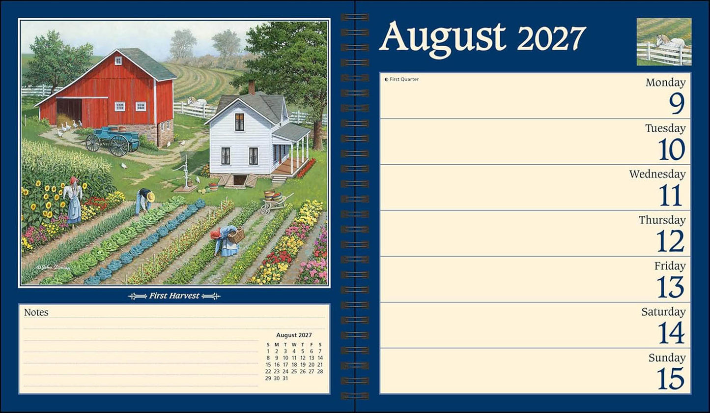 John Sloane's Country Seasons® 2027 Monthly/Weekly Planner