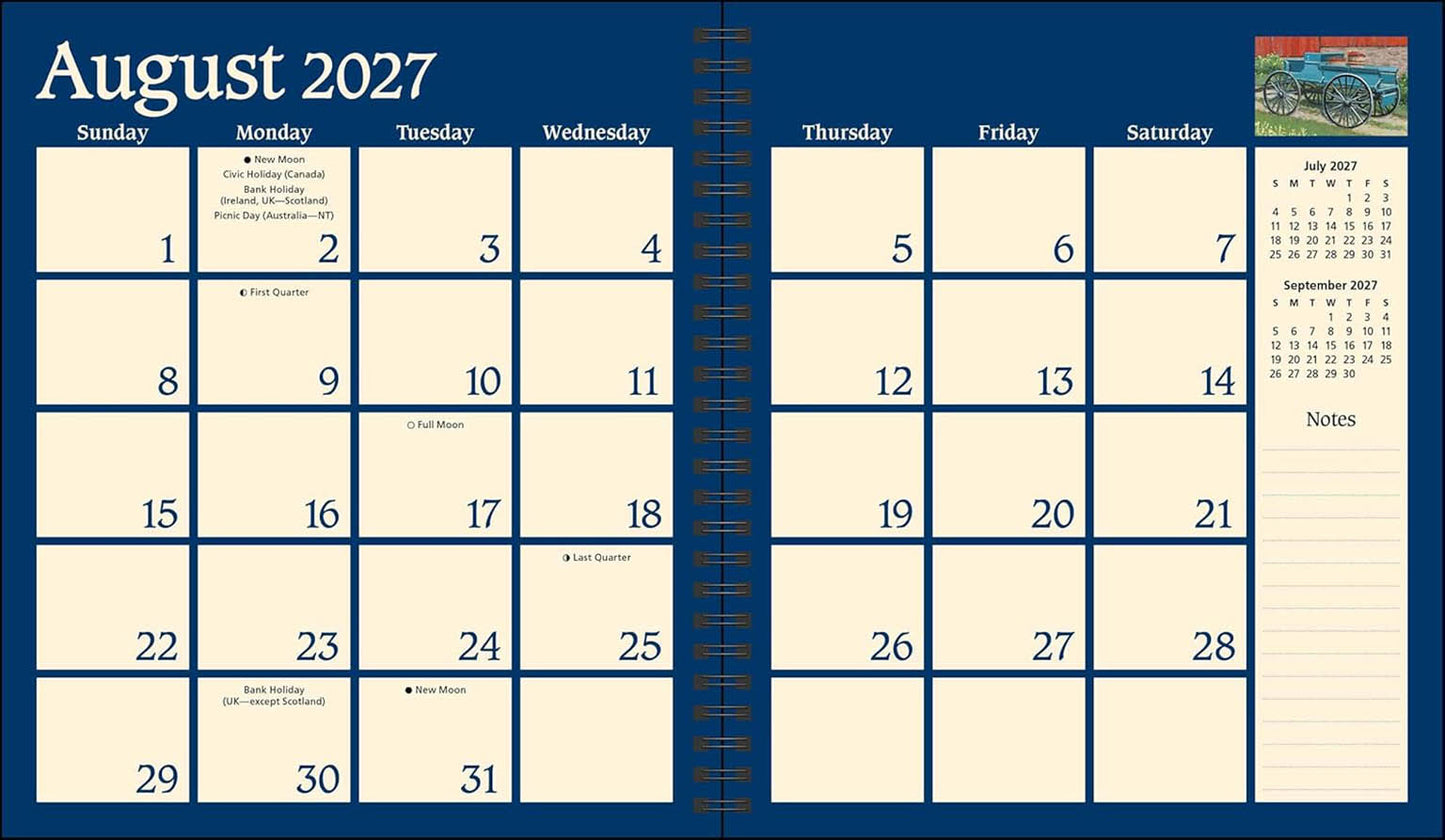 John Sloane's Country Seasons® 2027 Monthly/Weekly Planner