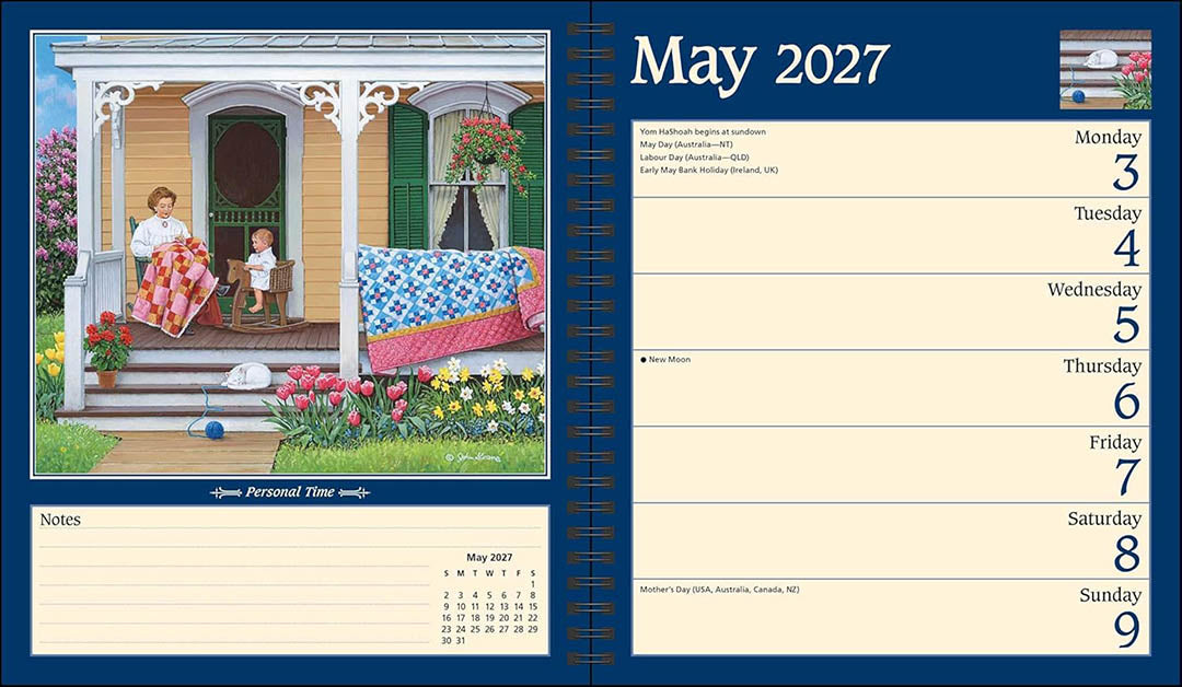 John Sloane's Country Seasons® 2027 Monthly/Weekly Planner