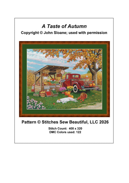 A Taste of Autumn - Cross Stitch Pattern