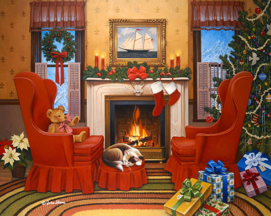 Christmas Hearth - Puzzle by John Sloane