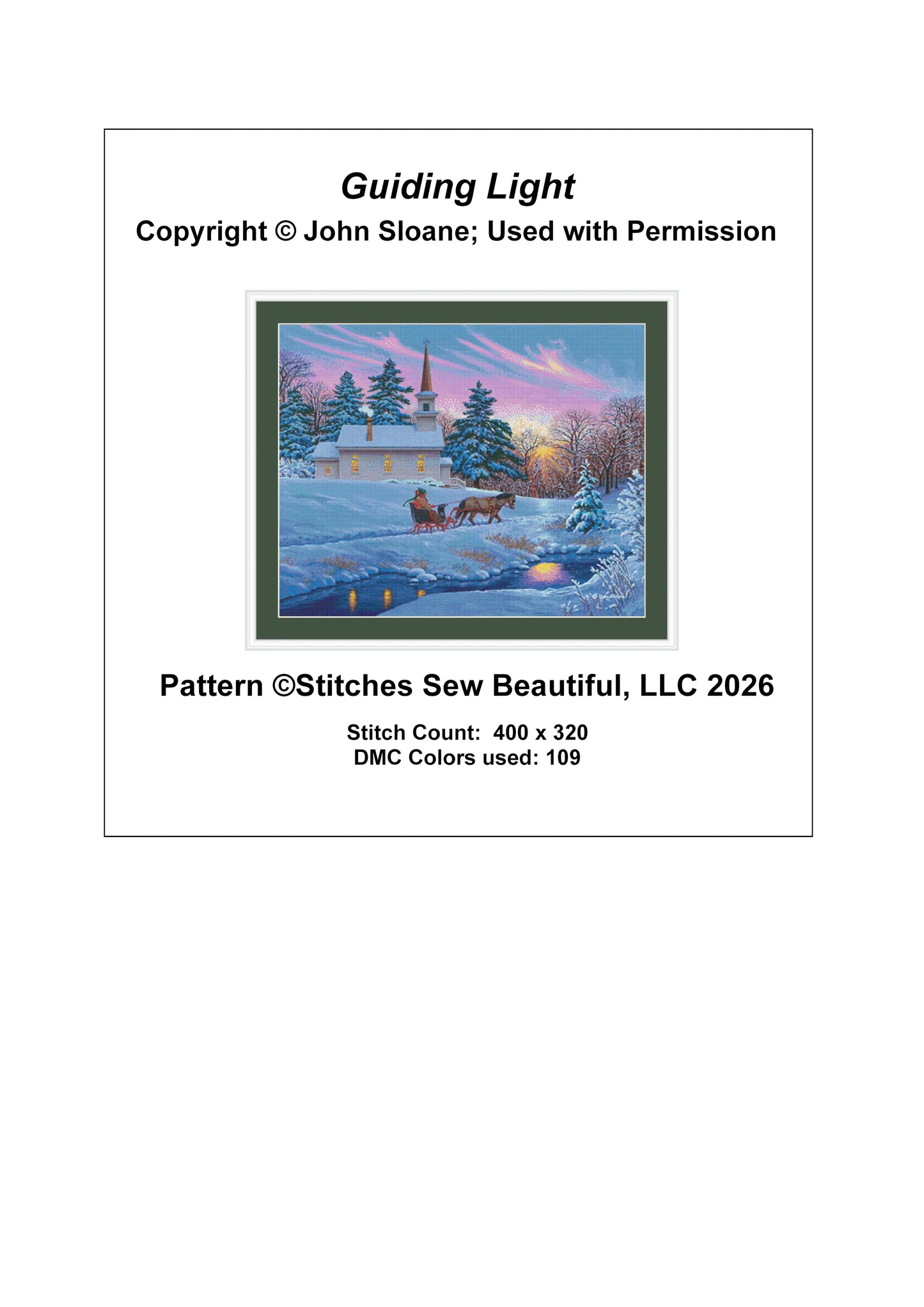 Guiding Light - Cross Stitch Pattern