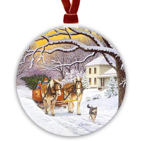 Holiday Ornament - "Homeward Bound"