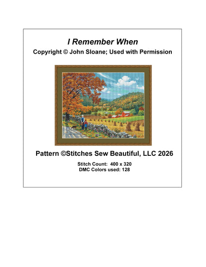 I Remember When - Cross Stitch Pattern