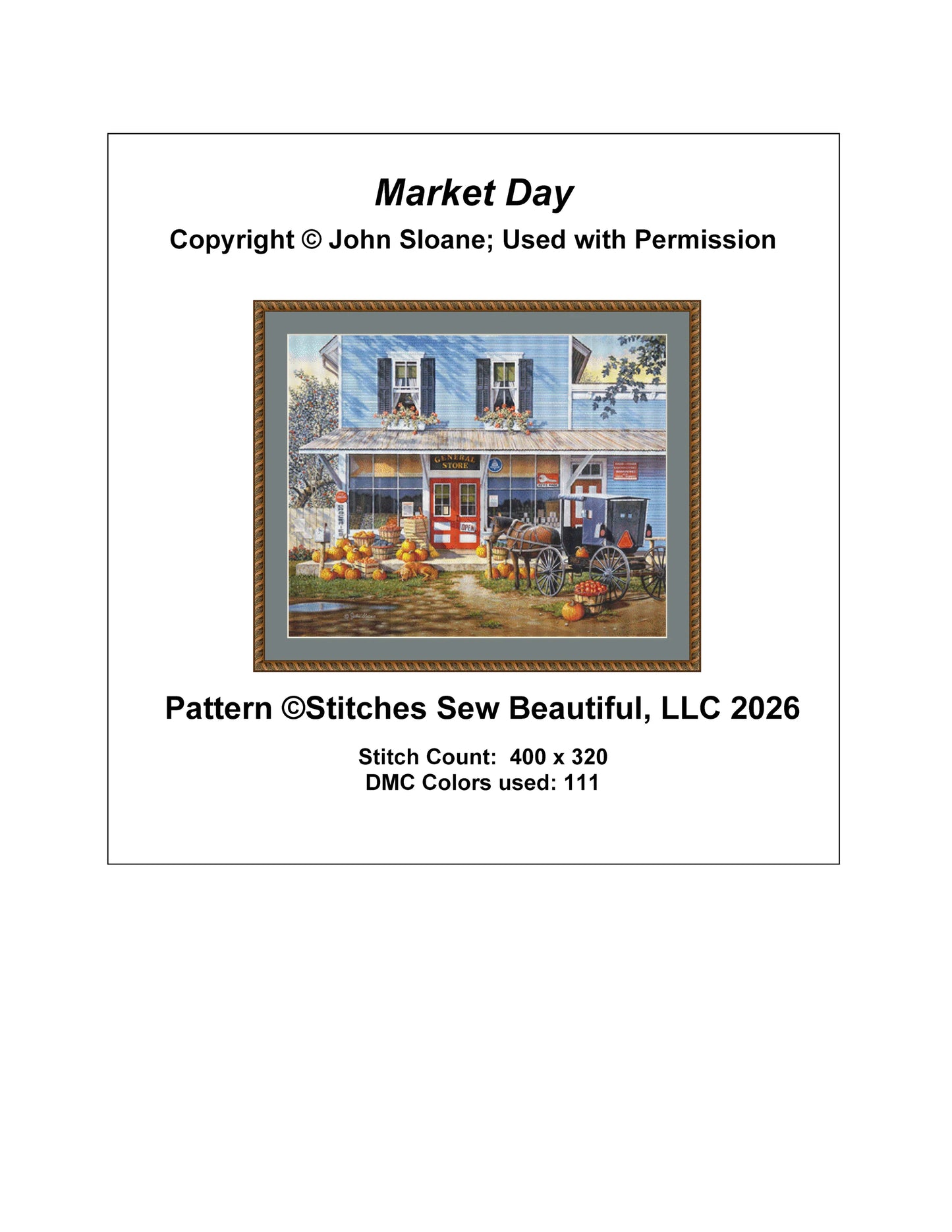 Market Day - Cross Stitch Pattern