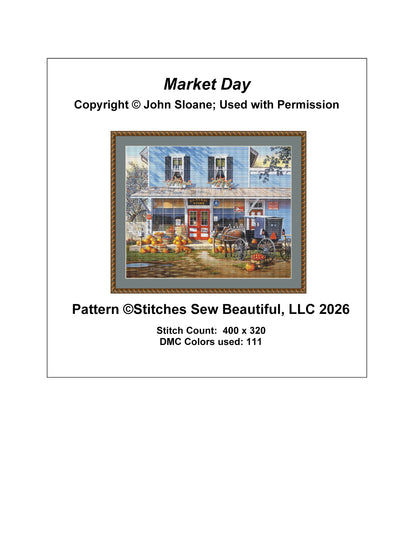 Market Day - Cross Stitch Pattern
