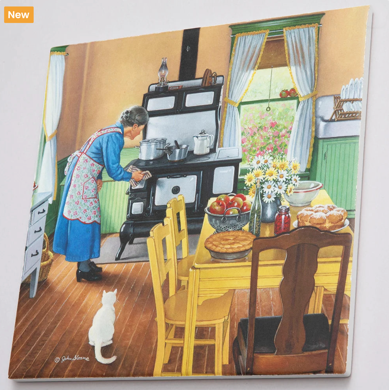 John Sloane "Grandma's Kitchen" Stone Trivet