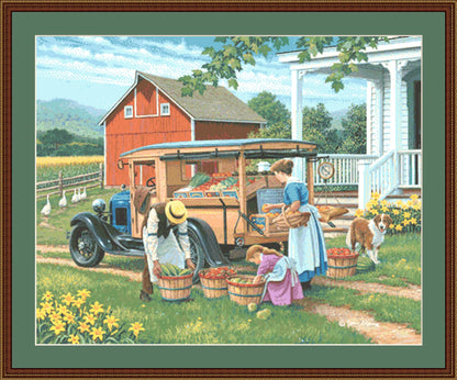 Shop at Home - Cross Stitch Pattern