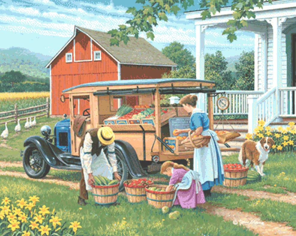 Shop at Home - Cross Stitch Pattern