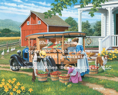 Shop at Home - Cross Stitch Pattern