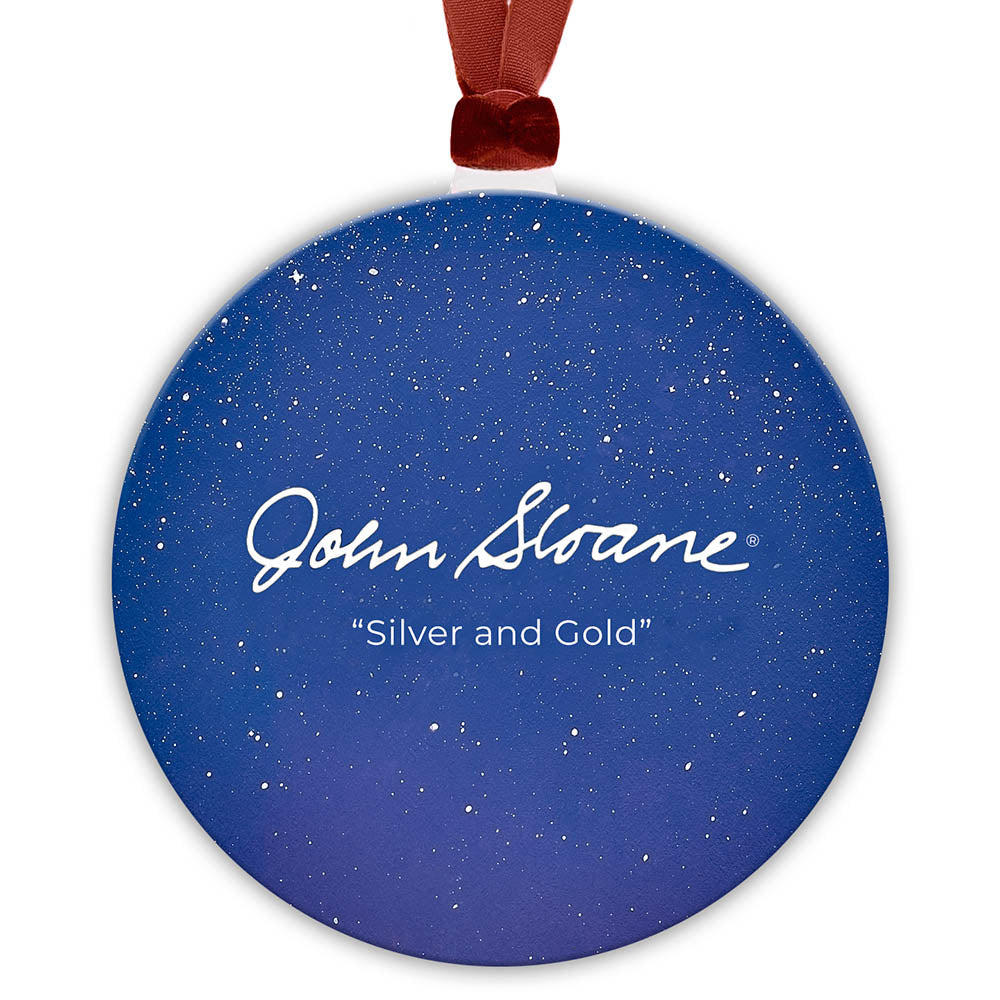 Holiday Ornament - "Silver and Gold"