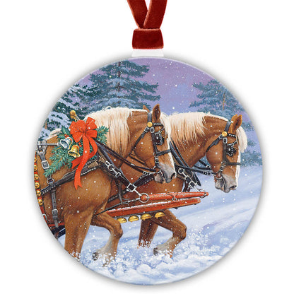 Holiday Ornament - "Silver and Gold"