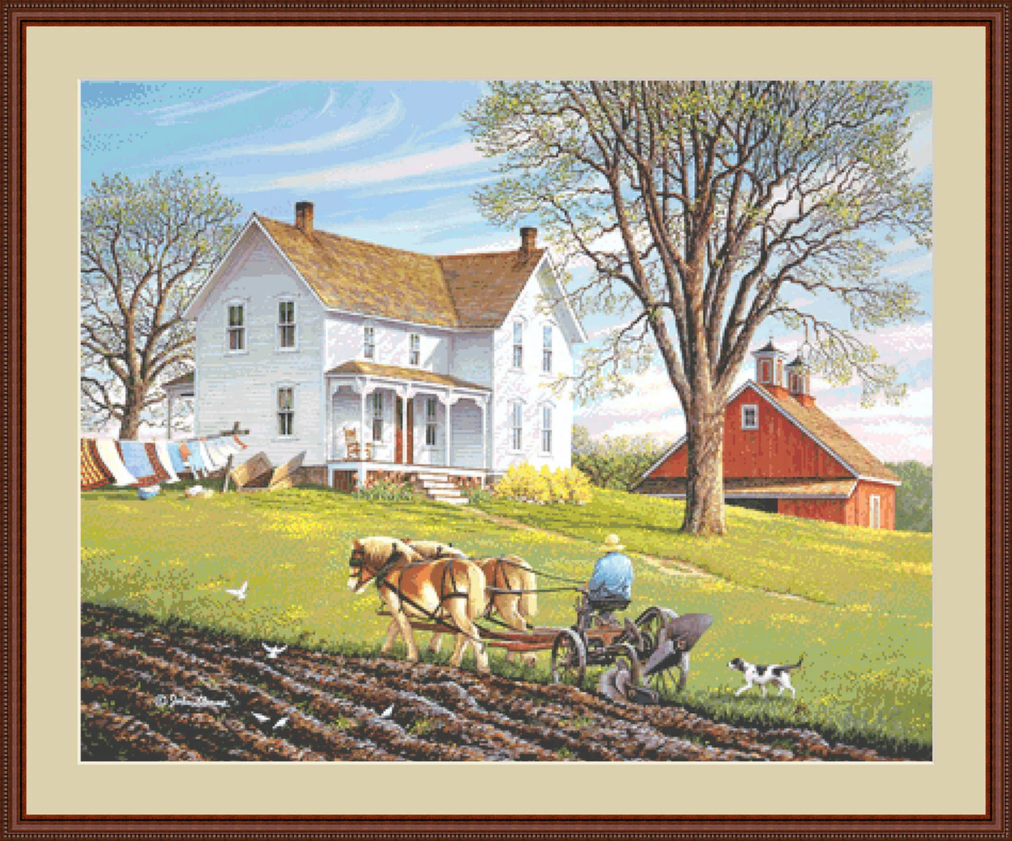 Spring Chores - Cross Stitch Pattern