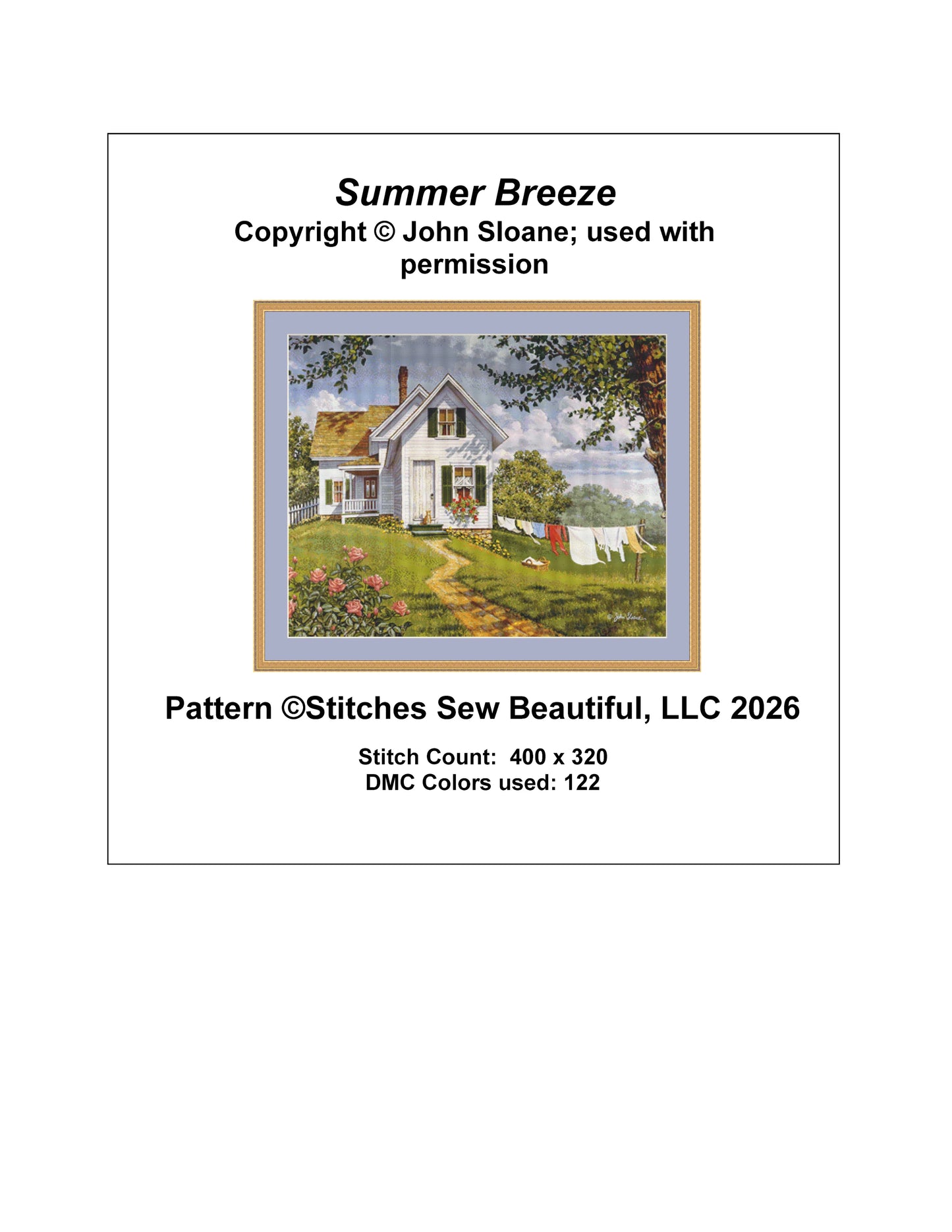 Summer Breeze - Cross Stitch Pattern