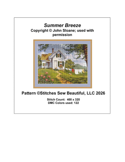 Summer Breeze - Cross Stitch Pattern