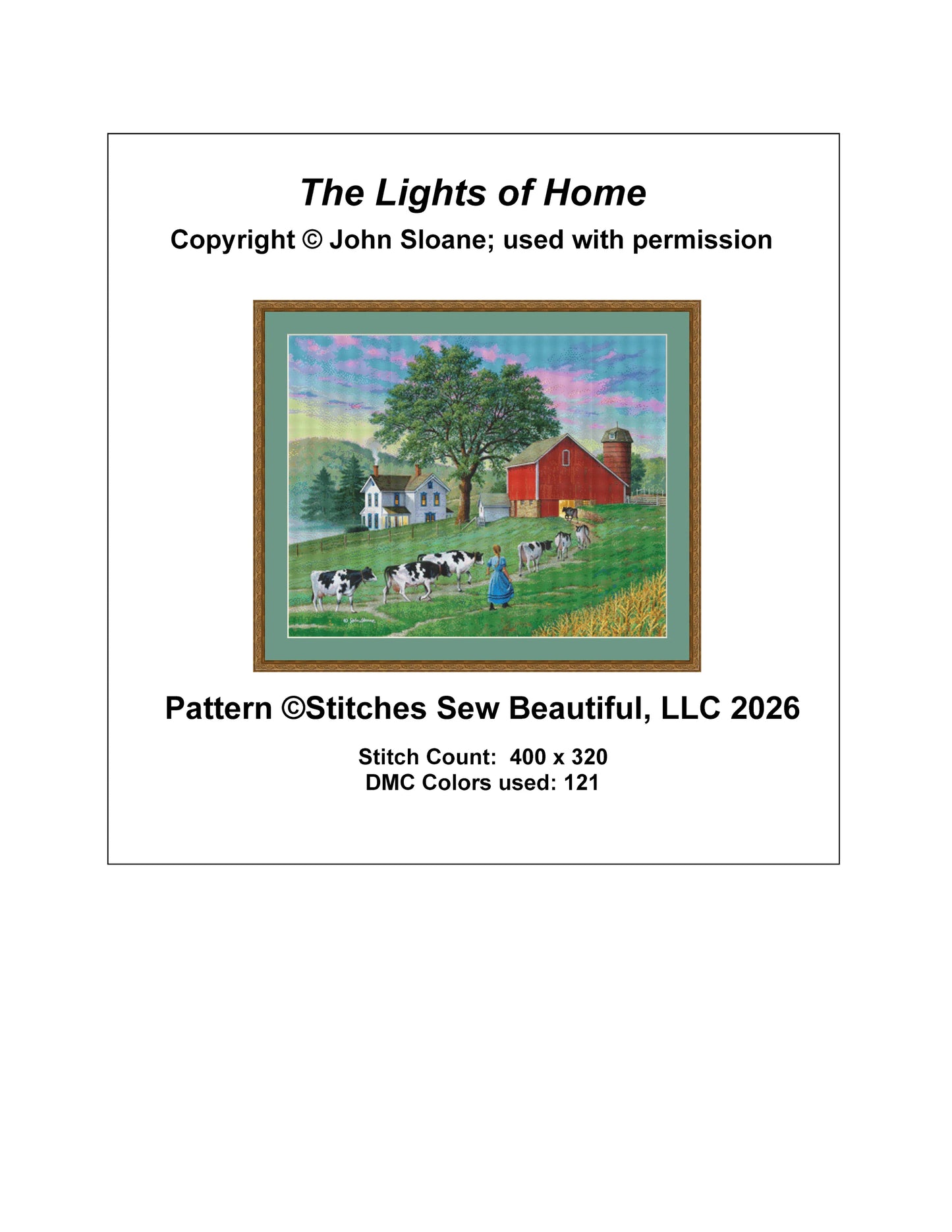 The Lights of Home - Cross Stitch Pattern
