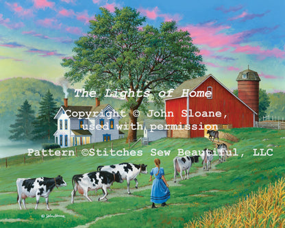 The Lights of Home - Cross Stitch Pattern