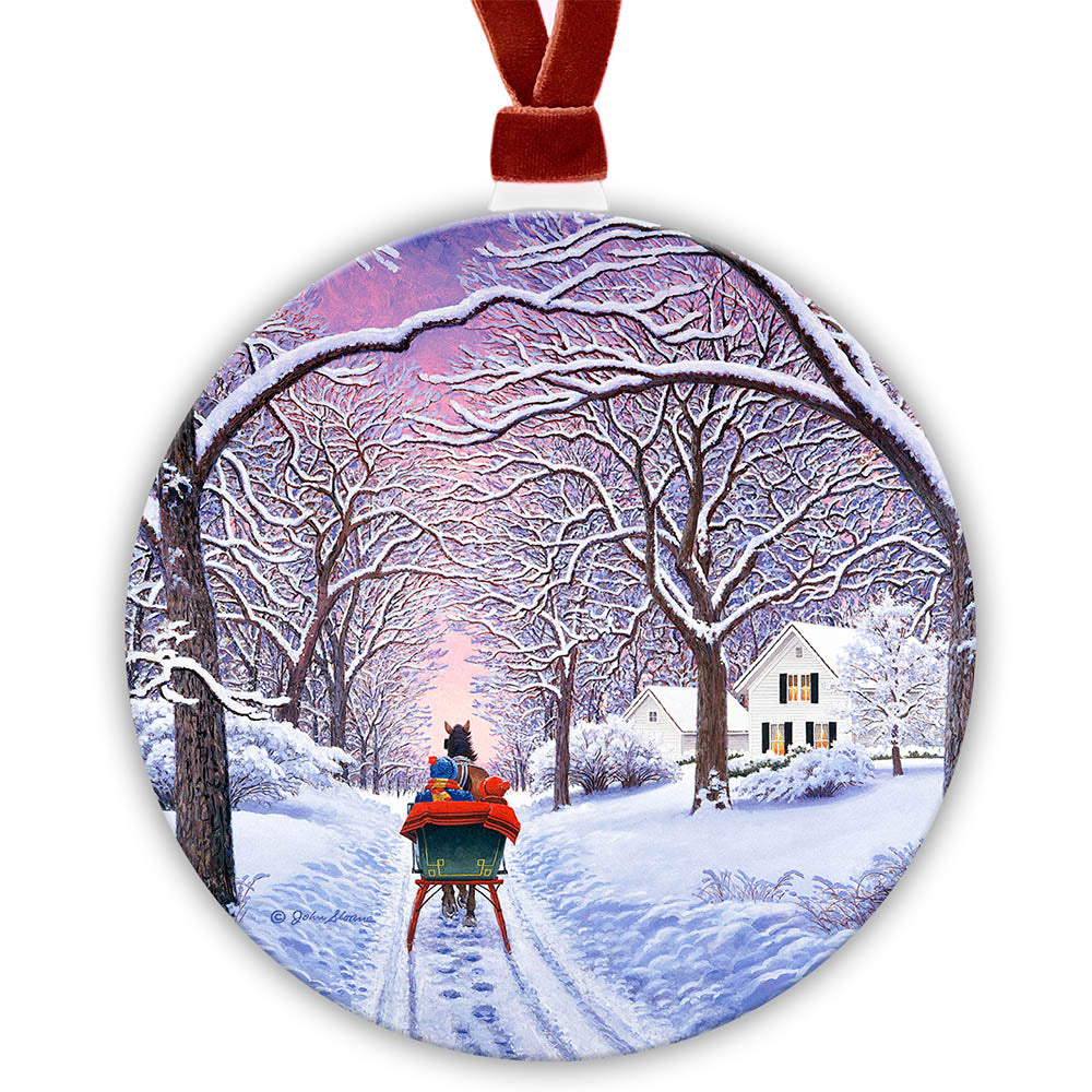 Holiday Ornament - "Through the Woods"