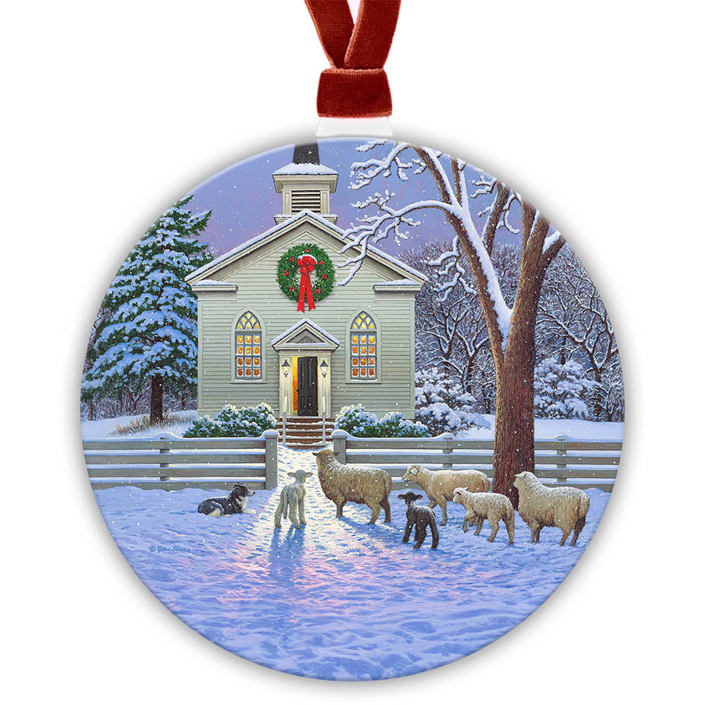 Holiday Ornament - "Waiting for the Shepherd"