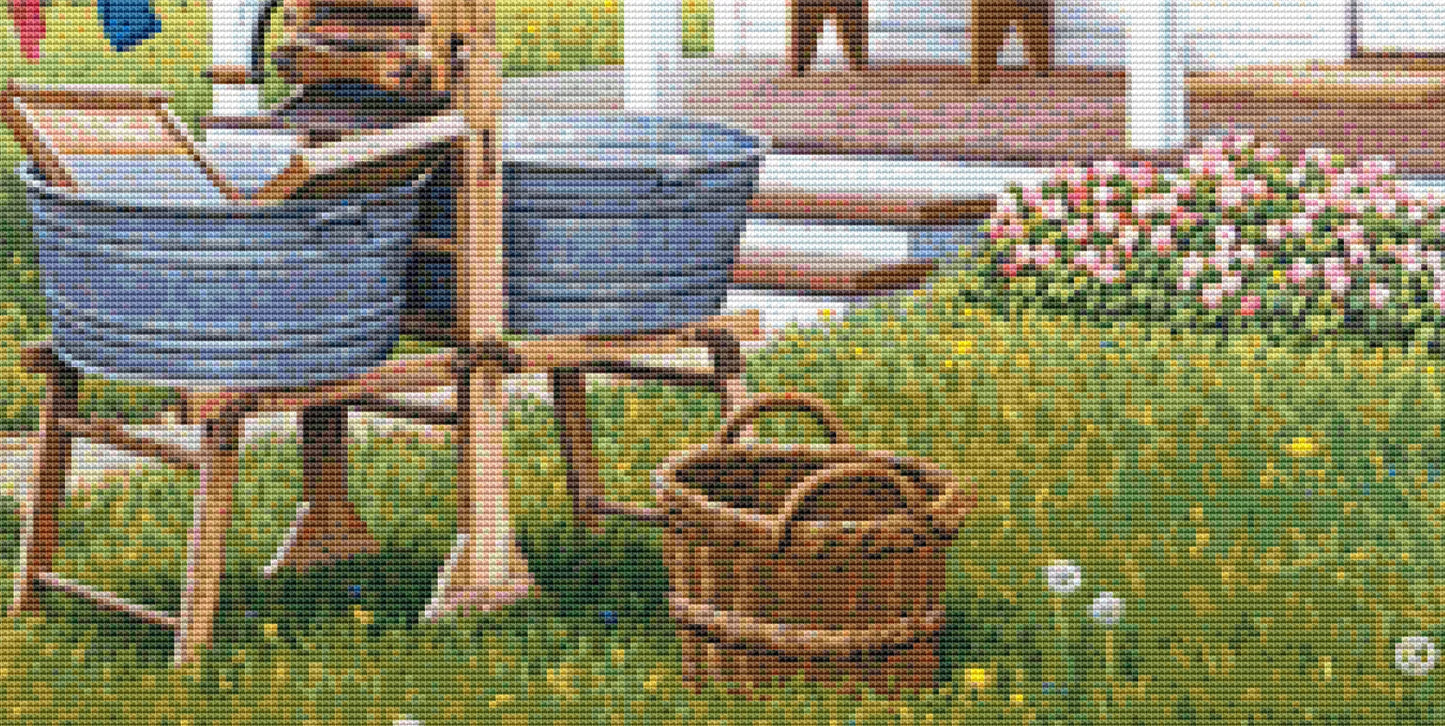 Wash and Dry - Cross Stitch Pattern