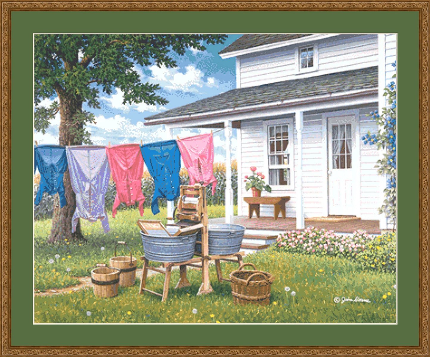 Wash and Dry - Cross Stitch Pattern