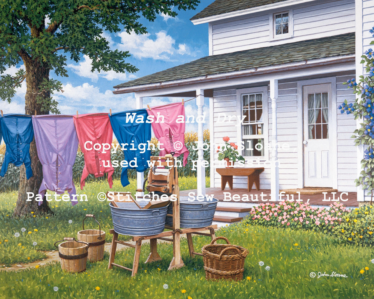 Wash and Dry - Cross Stitch Pattern