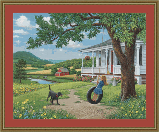 After Chores - Cross Stitch Pattern