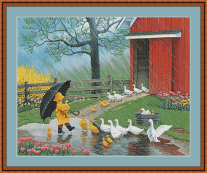 A Good Day for Ducks - Cross Stitch Pattern